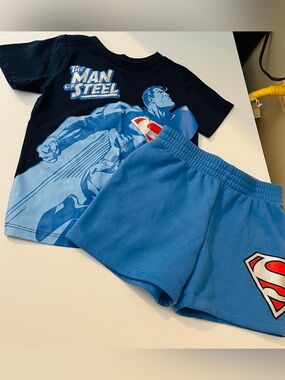 Superman Tee & Shorts Set